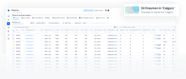 DrayMatch interface for shippers and BCOs
